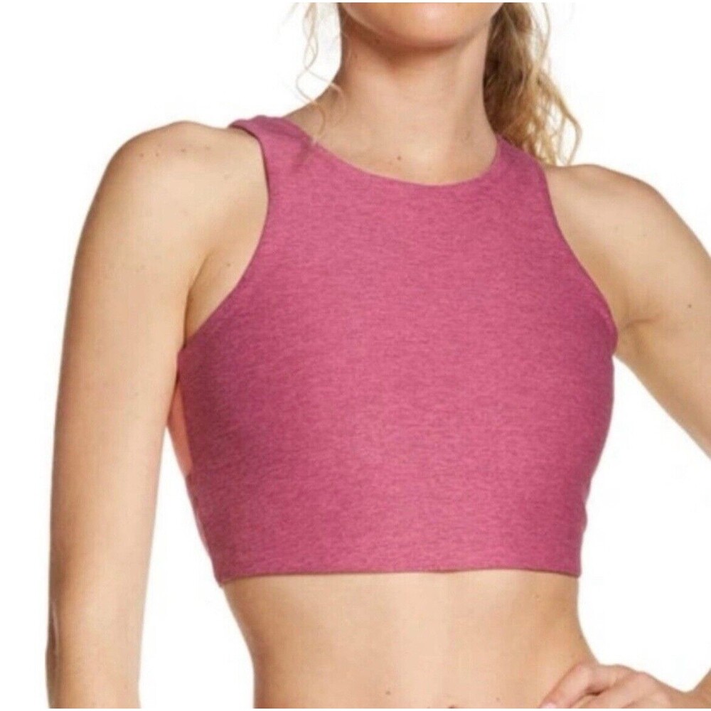 Outdoor Voices Venus Sports Bra Crop Top Merlot Mellow Nectarine Small Colorful